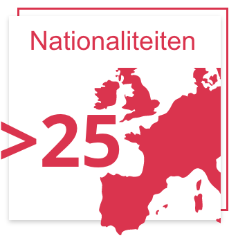 Meer dan 25 nationaliteiten